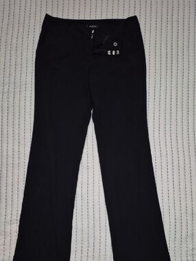 Daisy Fuentes Black Stretch Wide-Leg Pants 8L